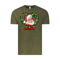 Vintage Olive merry christmas santa Vintage Tee - RanaPortraitStore