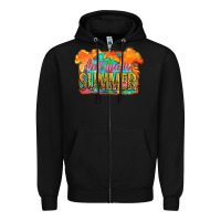 Black hot mom summer Zipper Hoodie - Artiststas
