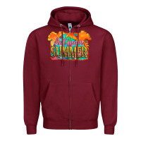 Burgundy hot mom summer Zipper Hoodie - Artiststas