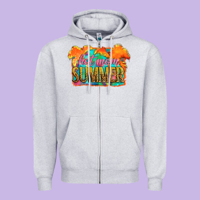 Hot Mom Summer Zipper Hoodie Designed By Artiststas