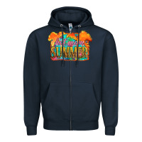 Navy hot mom summer Zipper Hoodie - Artiststas