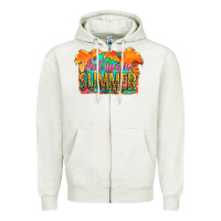 Oatmeal Heather hot mom summer Zipper Hoodie - Artiststas