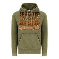 Vintage Olive melanin educated motivated elevated melanated Vintage Hoodie - texasbilliewilder
