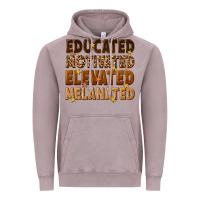Melanin Educated Motivated Elevated Melanated Vintage Hoodie | Teevron