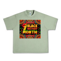 Oil Green Black History Month Urban Heavy Tee - Zillion Design Studio