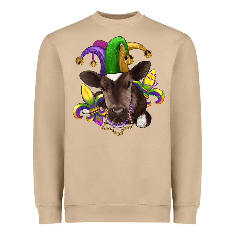Mardi Gras Baby Cow Heavyweight Sweatshirt by RanaPortraitStore | Teevron