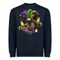 Navy mardi gras baby cow Heavyweight Sweatshirt - RanaPortraitStore