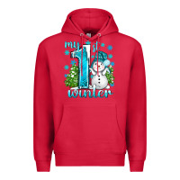 Cardinal My 1 St Winter With Cute Snowman Premium Hoodie - BundleAndBundleShop