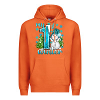 Carrot My 1 St Winter With Cute Snowman Premium Hoodie - BundleAndBundleShop