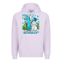 Lilac My 1 St Winter With Cute Snowman Premium Hoodie - BundleAndBundleShop