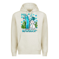 Oatmeal Heather My 1 St Winter With Cute Snowman Premium Hoodie - BundleAndBundleShop