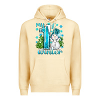 Pina Colada My 1 St Winter With Cute Snowman Premium Hoodie - BundleAndBundleShop