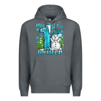 Rock My 1 St Winter With Cute Snowman Premium Hoodie - BundleAndBundleShop