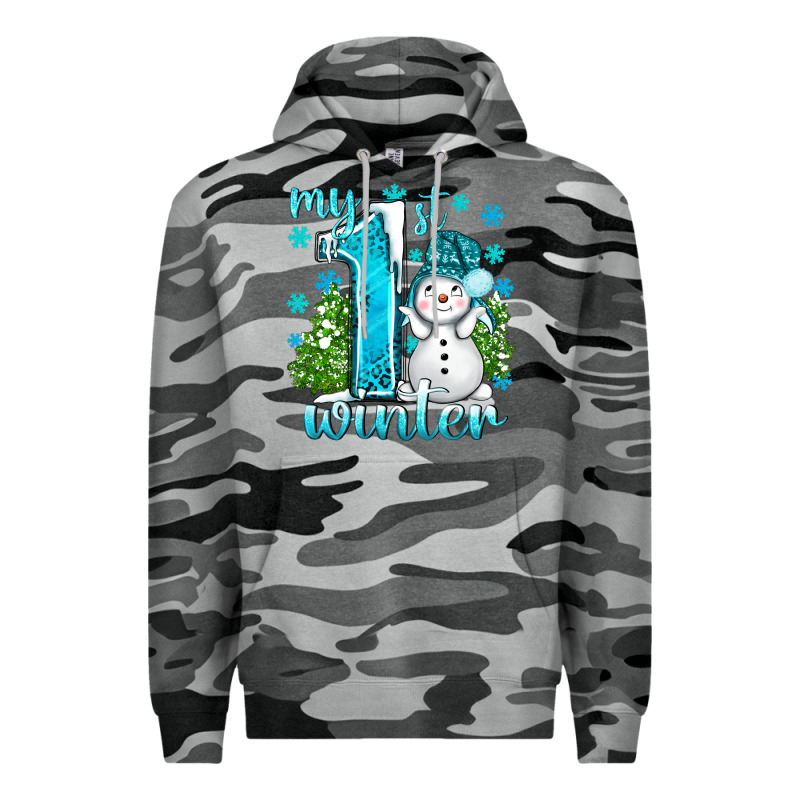 My 1 St Winter With Cute Snowman Premium Hoodie by BundleAndBundleShop | Teevron