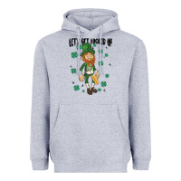 Heather Grey let's get lucked up Heavyweight Hoodie - MaliasSmallBusiness