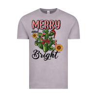 Vintage Zinc merry and bright with cactus Vintage Tee - RanaPortraitStore