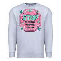 Heather Grey stop no energy vampires allowed Premium Sweatshirt - MaliasSmallBusiness