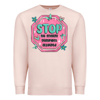 Pale Pink stop no energy vampires allowed Premium Sweatshirt - MaliasSmallBusiness