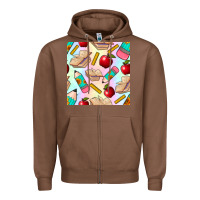 Chestnut school seamless pattern Zipper Hoodie - BundleAndBundleShop