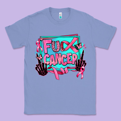 Fuck Cancer Classic Tee Designed By Adodesignshop