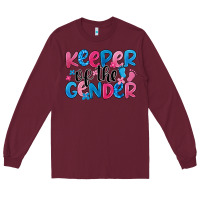 Burgundy keeper of the gender Long Sleeve Tee - JahusDesignShop