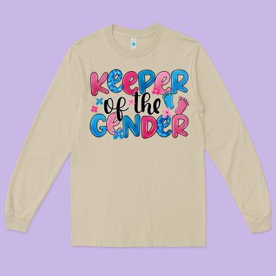 Keeper Of The Gender Long Sleeve Tee Designed By Jahusdesignshop