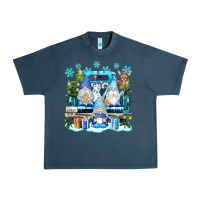 Midnight Navy snowman gnome truck Urban Heavy Tee - texasbilliewilder