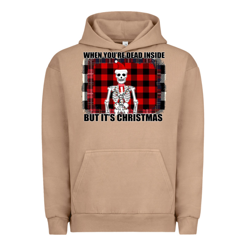 When You Re Dead Inside But It Christmas Skeleton Urban Hoodie by Bettercallsaul | Teevron