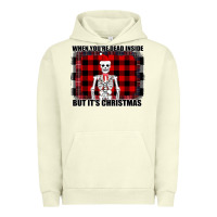 Pigment Pistachio When You re Dead Inside But It Christmas Skeleton Urban Hoodie - Bettercallsaul