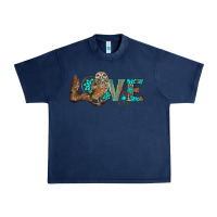Navy owl love Urban Heavy Tee - BarkalooDesign
