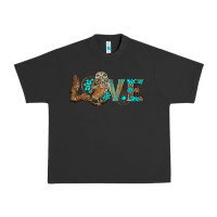 Pigment Black owl love Urban Heavy Tee - BarkalooDesign