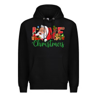 Black Love Christmas With Santa Premium Hoodie - BundleAndBundleShop