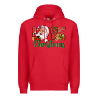 Red Love Christmas With Santa Premium Hoodie - BundleAndBundleShop