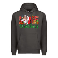 Smoke Love Christmas With Santa Premium Hoodie - BundleAndBundleShop