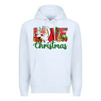 White Love Christmas With Santa Premium Hoodie - BundleAndBundleShop