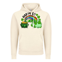 Vintage Artic Happy Go Lucky Rainbow Shamrocks And Pot Of Gold Vintage Hoodie - RanaPortraitStore