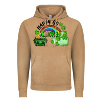 Vintage Camel Happy Go Lucky Rainbow Shamrocks And Pot Of Gold Vintage Hoodie - RanaPortraitStore