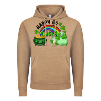 Vintage Coffee Happy Go Lucky Rainbow Shamrocks And Pot Of Gold Vintage Hoodie - RanaPortraitStore