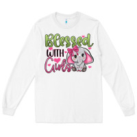 White blessed with girls Long Sleeve Tee - JahusDesignShop