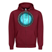 Burgundy gemstone Zipper Hoodie - JahusDesignShop