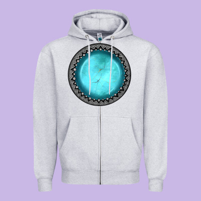 Gemstone Zipper Hoodie Designed By Jahusdesignshop
