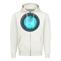 Oatmeal Heather gemstone Zipper Hoodie - JahusDesignShop
