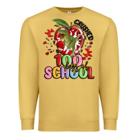 Antique Gold crushed 100 days of school Premium Sweatshirt - MaliasSmallBusiness