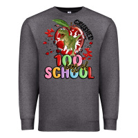 Charcoal Heather crushed 100 days of school Premium Sweatshirt - MaliasSmallBusiness