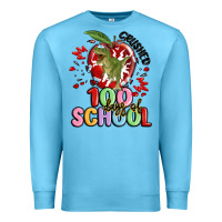 Ocean Blue crushed 100 days of school Premium Sweatshirt - MaliasSmallBusiness