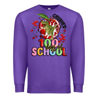 Purple crushed 100 days of school Premium Sweatshirt - MaliasSmallBusiness