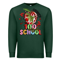 Sports Green crushed 100 days of school Premium Sweatshirt - MaliasSmallBusiness