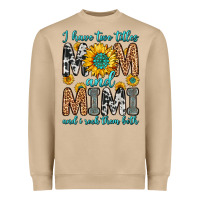 Mushroom i have two titles mom and mimi and i rock them bot Heavyweight Sweatshirt - Zillion Design Studio