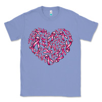 Colony Blue breast cancer ribbon heart Classic Tee - AdoDesignShop