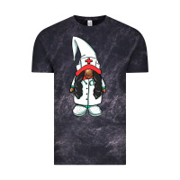 Cloud Black african american nurse gnome Vintage Tee - BarkalooDesign